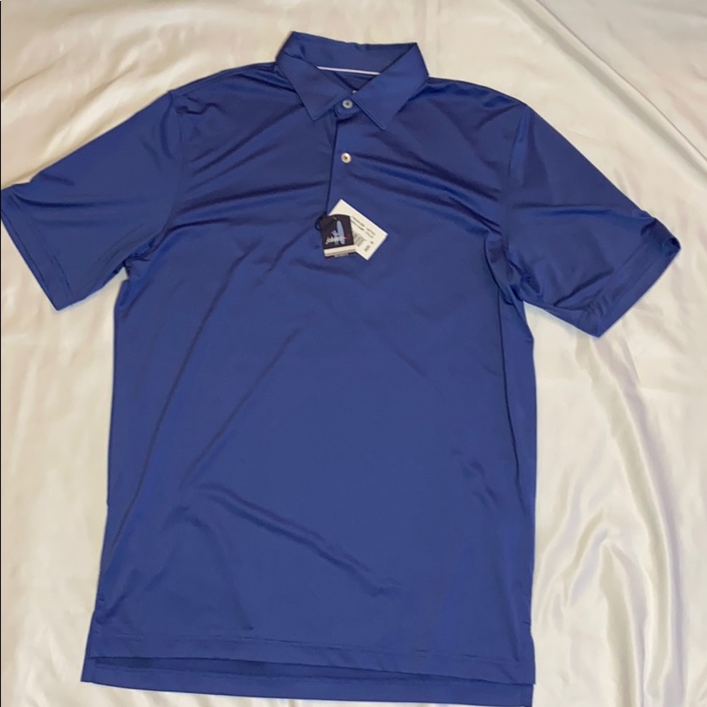 New johnnie-O Blue Birdie Athletic Polo